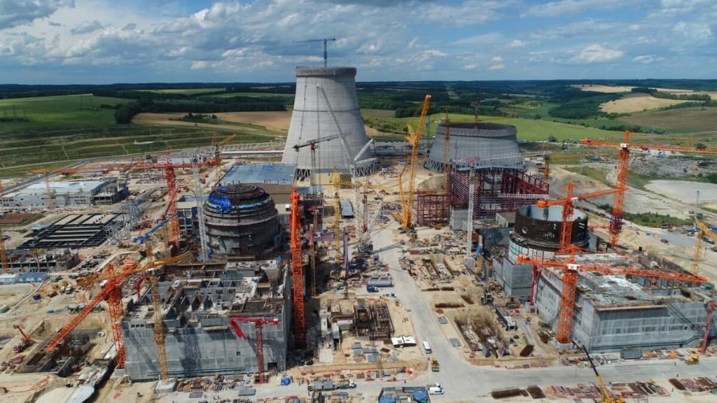 Nuclear power plant under construction
